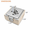 EGO 240V 50.59070.006 15A Infinite Heat Switch Replacement with Split D Shaft