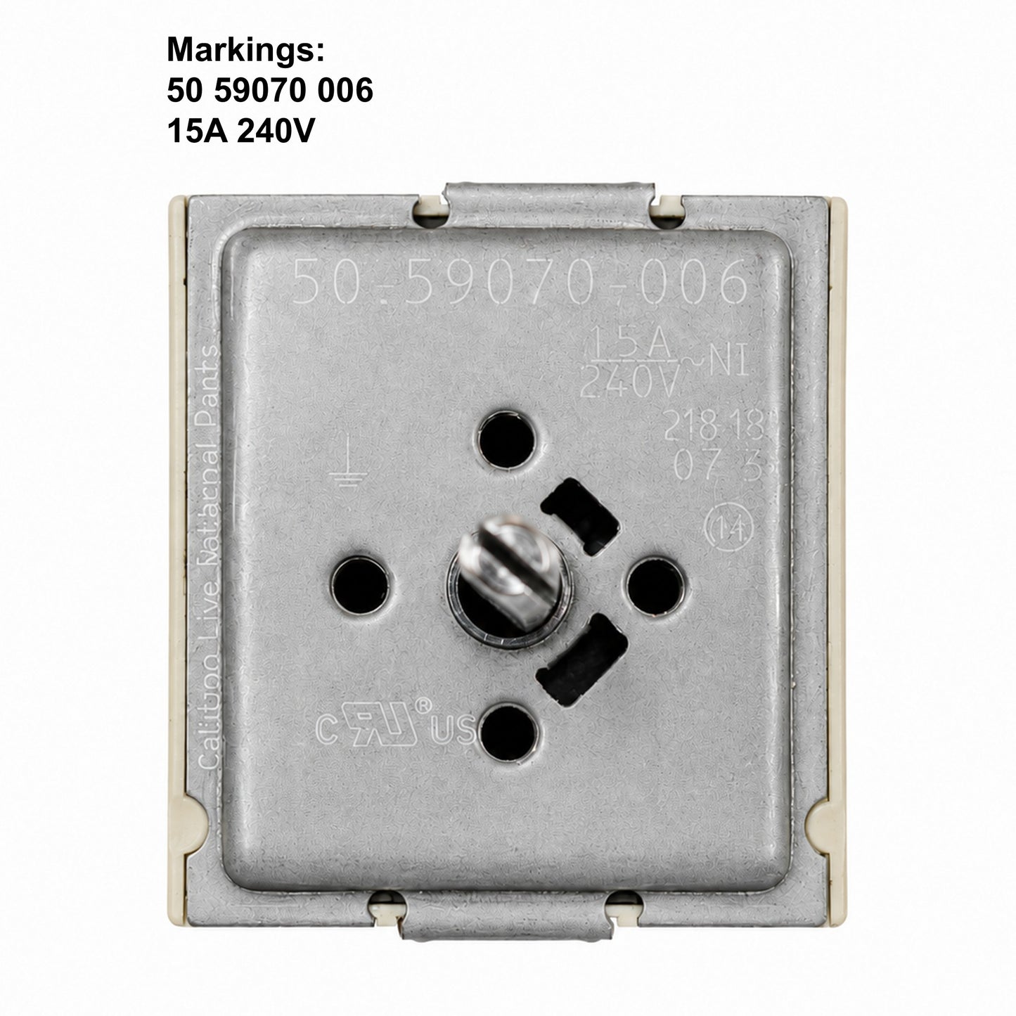 EGO 240V 50.59070.006 15A Infinite Heat Switch Replacement with Split D Shaft