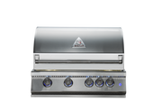 Whistler 32" 4-Burner Built-In Gas Grill with Dual-Color LED Lighting
