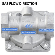 BurnTouch Gas Regulator 7015-4010 1/2 PSIG 3/4" NPT Natural Gas and Liquid Propane NAT 4" - LPG 10" WC