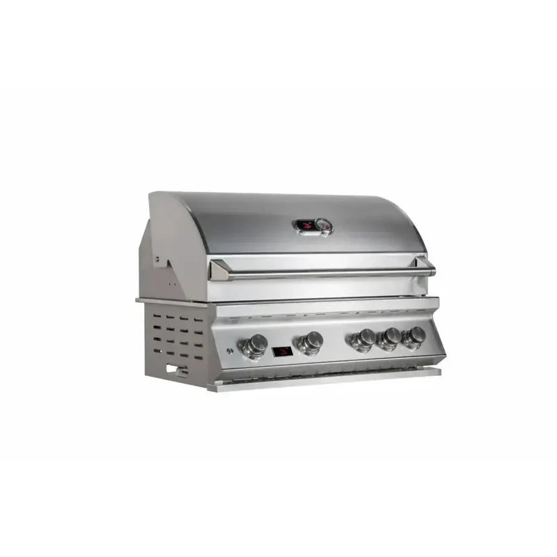 Whistler 34" 4-Burner Built-In Gas Grill with Rotisserie Kit and Cover