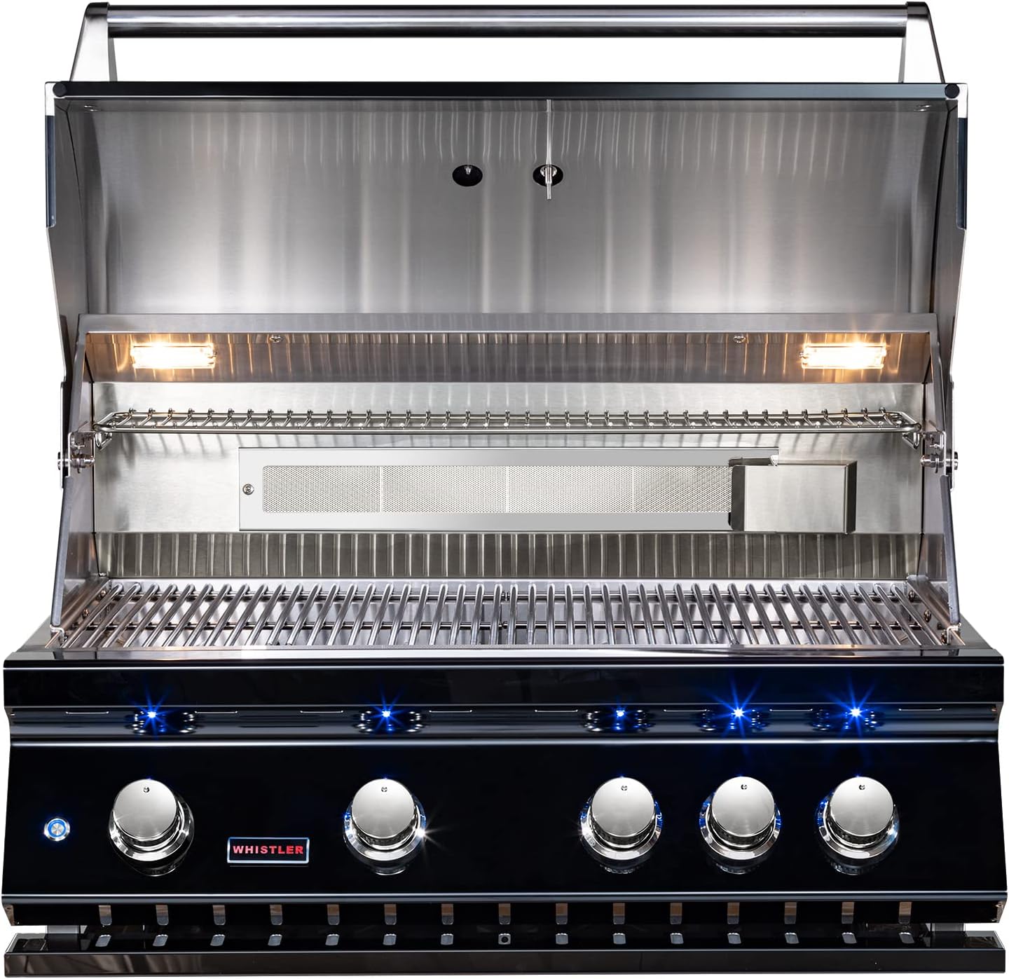 Whistler 34" 4-Burner Black Series Built-In Gas Grill with Rotisserie Kit