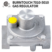 BurnTouch 7010-5010 Gas Regulator 1/2 PSIG 1/2" NPT Natural Gas and Liquid Propane NAT 5" - LPG 10" WC