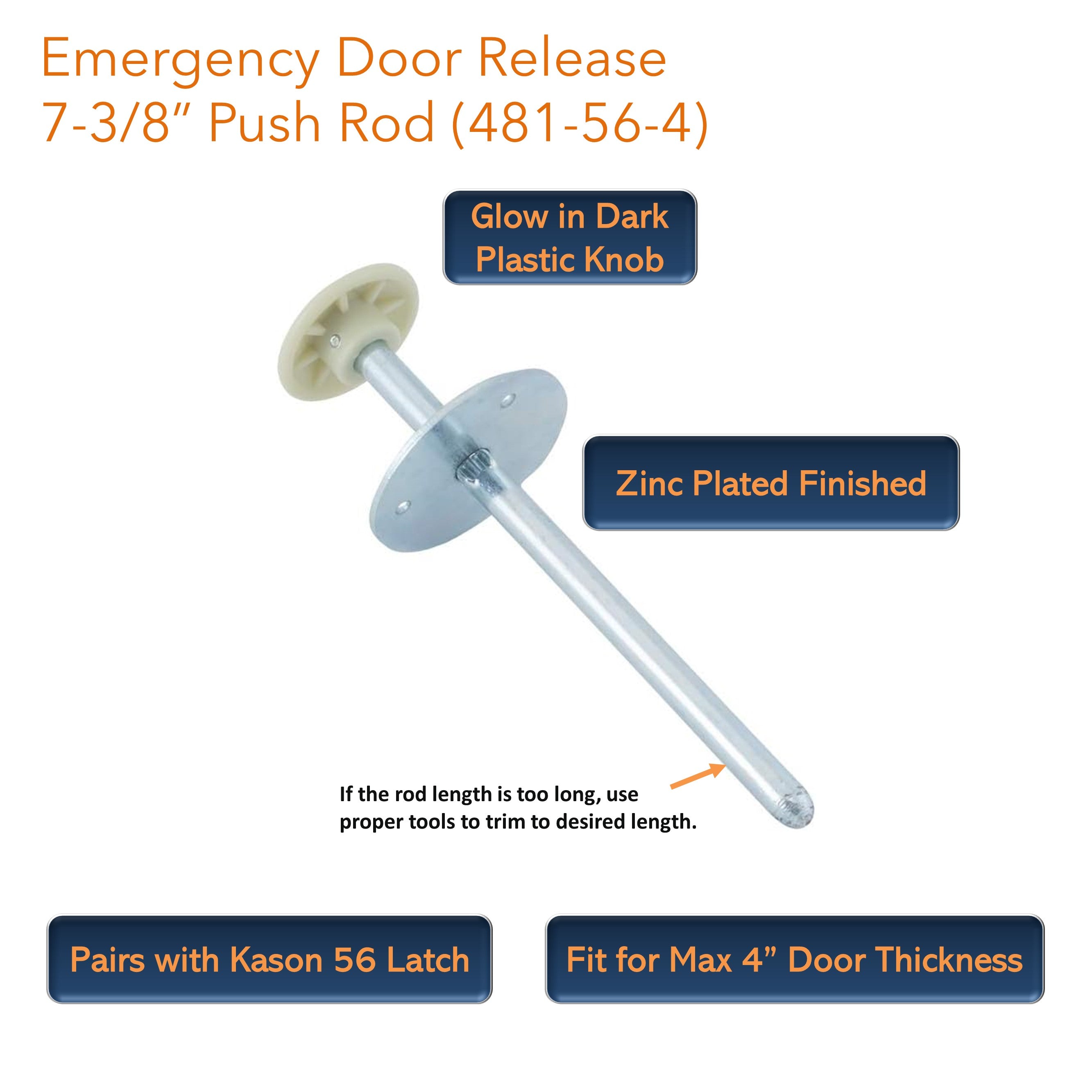 Kason 481-A Inside Release Handle for Walk-in Cooler Freezer – Awoco