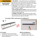 [Refurbished-A] Awoco FM1209-T 36" Slimline 2-Speed Commercial Air Curtain - CE Certified, 120V