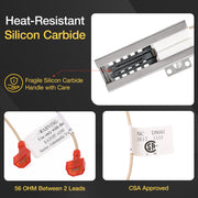 Awoco Gas Range Oven Igniter SiC DS041 Use with EATON 4100 Automatic Valve for Janska, Awoco and Other Stoves - 115V CSA Approved