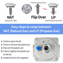 BurnTouch Gas Regulator 7015-4010 1/2 PSIG 3/4" NPT Natural Gas and Liquid Propane NAT 4" - LPG 10" WC