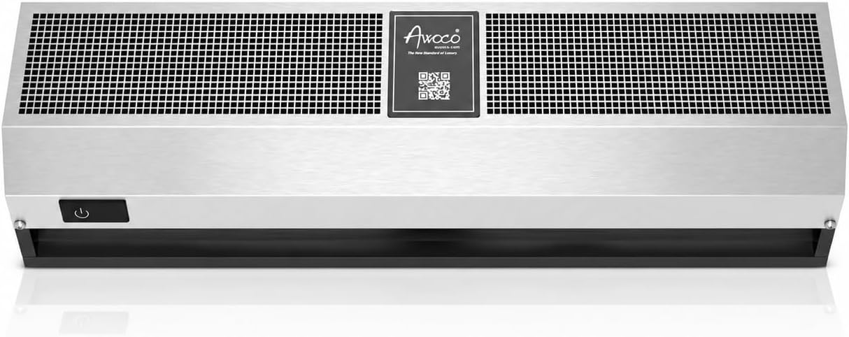 [Scratches] Awoco 36'' Stainless Steel Air Curtain 3 Speeds DC Motor