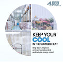 Aleco 40"W x 84"H x 0.06" Thick Clear-Flex II Cooler Strip Curtain Door Kit with MaxBullet HTP Mounting Hardware, 6" Standard Smooth Vinyl Strips for Restaurant, Office, Store or Warehouse Entrances