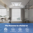 Awoco Bathroom Exhaust Fan, 120 CFM & 150 CFM, Ultra-Quiet 1.0 Sone, Bathroom Ceiling Fan, ETL Certified Ventilation Fan