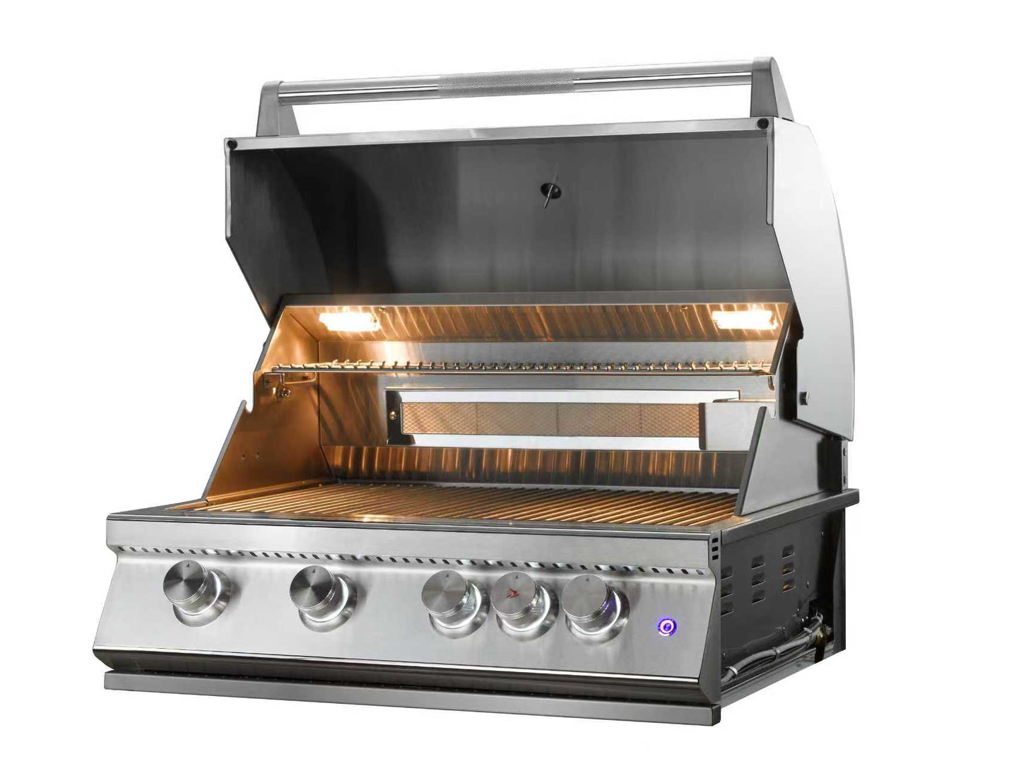 Whistler 32" 4-Burner Built-In Gas Grill with Dual-Color LED Lighting