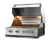 Whistler 32" 4-Burner Built-In Gas Grill with Dual-Color LED Lighting
