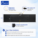 Awoco Signature Stainless Steel Air Curtain 3 Speeds Quiet DC Motor | 970 / 1100 CFM, 120VAC, Magnetic Switch, Remote Control, 98W / 112W Low Power Consumption, Compact & Lightweight, 7.5" Low Profile