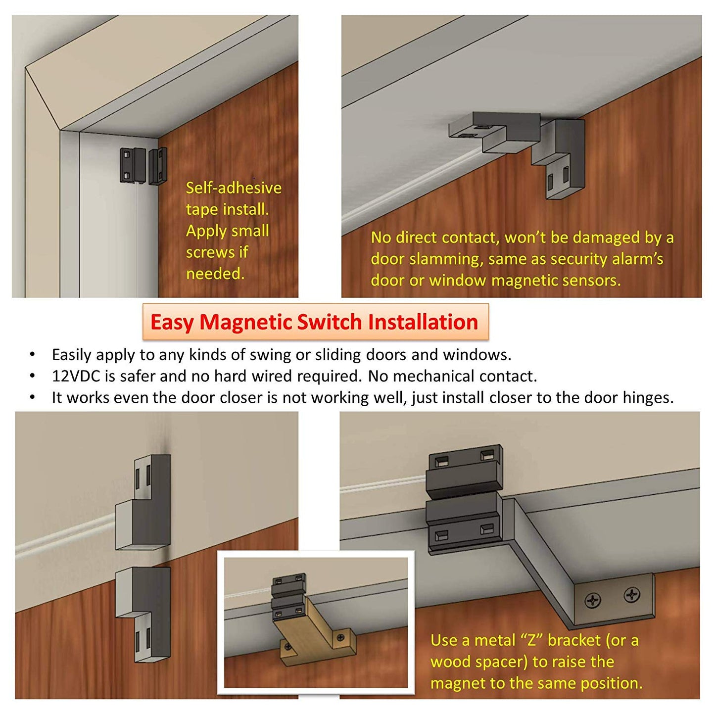 Awoco FM35-BLK Black Elegant 2 Speeds Air Curtain, UL Certified, 120V Unheated with an Easy-Install Magnetic Switch