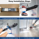 Freezer Door Strip Curtain Kit 36x84 - 8in x 0.08in - Aleco MaxBullet