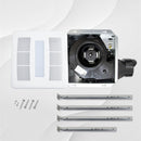 Awoco 4" Duct 110 CFM LED Bathroom Exhaust Fan, Ultra-Quiet 1.0 Sone, HVI ETL Energy Star