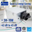Awoco 6” Vent Make-Up Air (MUA) System 3 Speeds 100 CFM with MERV13 Filter, Energy Saving HVI Certified