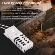 Awoco Gas Range Oven Igniter SiC DS041 Use with EATON 4100 Automatic Valve for Janska, Awoco and Other Stoves - 115V CSA Approved