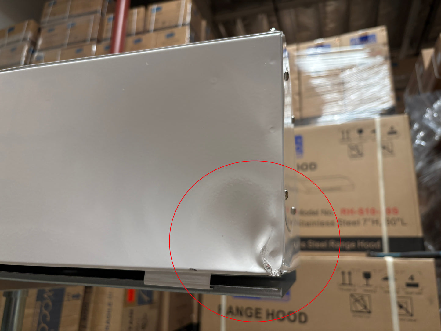 [Dent] Awoco FM1518SA1-CR 72" Super Power 2 Speeds 2350CFM Indoor Air Curtain | 120V Unheated, CE Certified, Magnetic Switch, Durable & Powerful Motor, Easy Installation, White