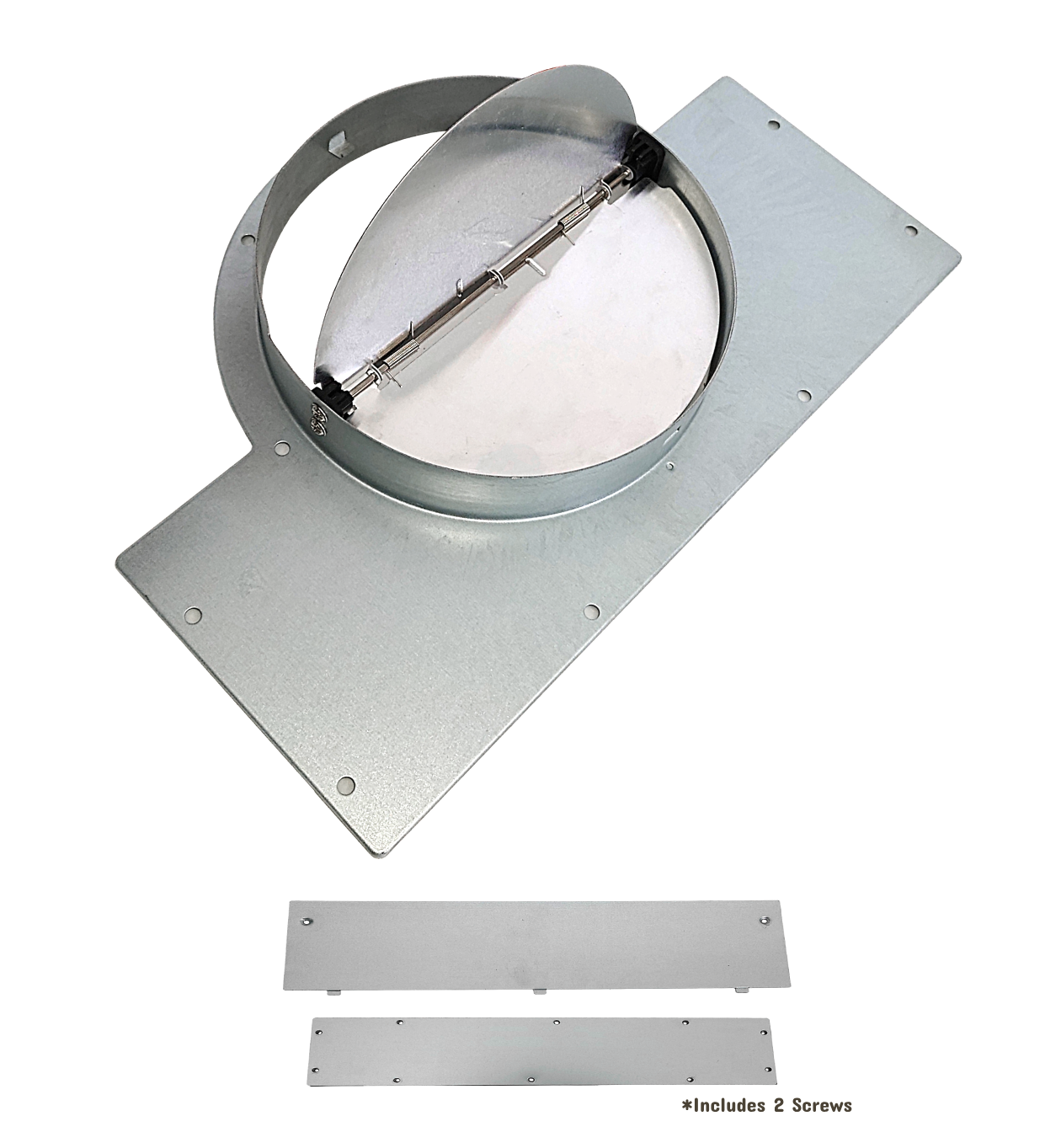 Top 6" Circular Vent Adaptor with Rear Covers for Awoco RH-R06 Range Hoods