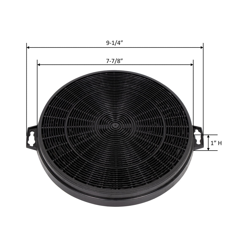 Mercury 99010186 Charcoal Carbon Range Hood Filter Replacement