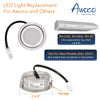 [2-5/8" Flat Edge] 2 Pcs of 12VDC LED Lights L53 HYS for Awoco RH-C06, RH-R06 and RH-SP06/08 Range Hoods