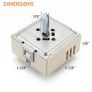 EGO 120V 50.59130.006 15A Infinite Heat Switch Replacement with Split D Shaft