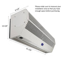 [Refurbished-B] Awoco FM1510-M 42" Super Power 2-Speed Commercial Air Curtain - UL/CE Certified
