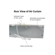 [Refurbished-B] Awoco FM1506 24” Super Power 2 Speeds 1200 CFM Commercial Indoor Air Curtain, UL Certified 120V Unheated, with an Easy-Install Magnetic Switch