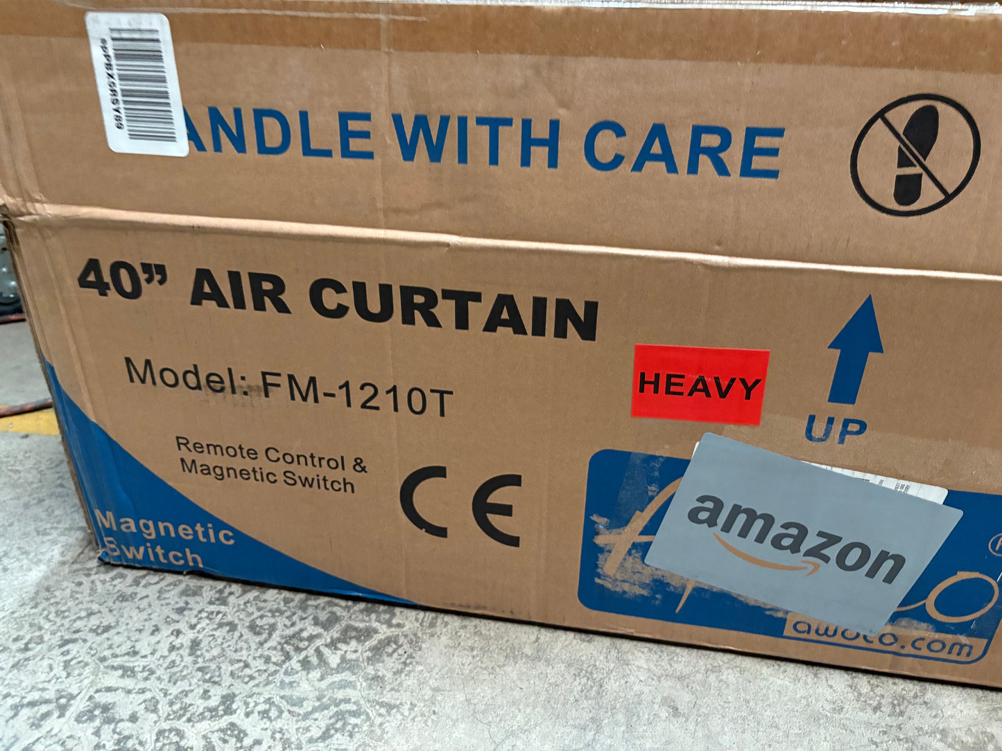 [Refurbished-A] Awoco FM-1210-T 40" Slimline 1250 CFM Slim Commercial Air Curtain - CE Certified