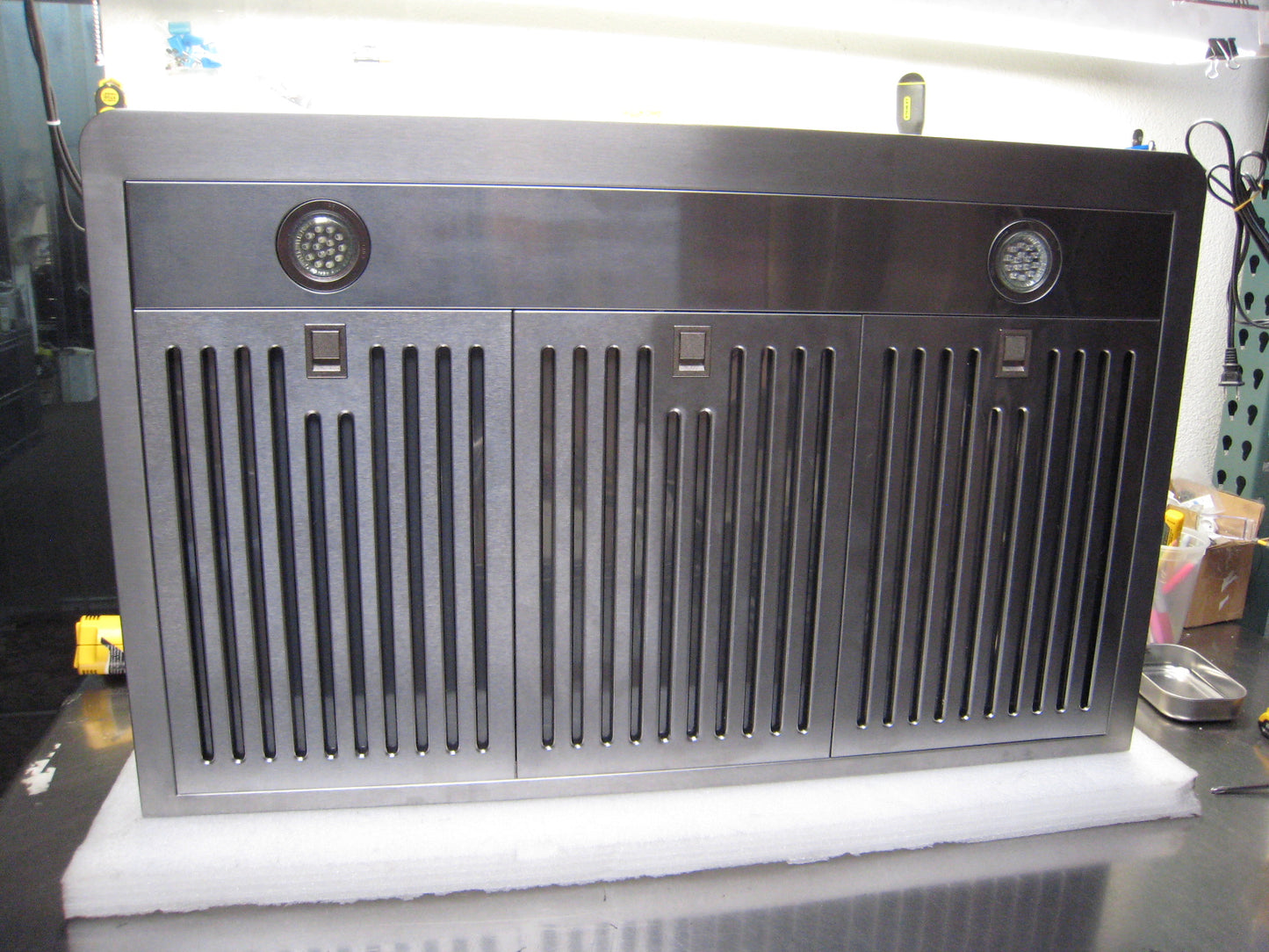 [Refurbished-A] Awoco RH-C06-A 36" Under Cabinet Range Hood - 6" Round Top Vent, 900 CFM