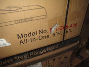 [Refurbished-A] Awoco RH-C06-A 36" Under Cabinet Range Hood - 6" Round Top Vent, 900 CFM