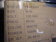 [Refurbished-A] Awoco FM1209-T 36" Slimline 2-Speed Commercial Air Curtain - CE Certified, 120V