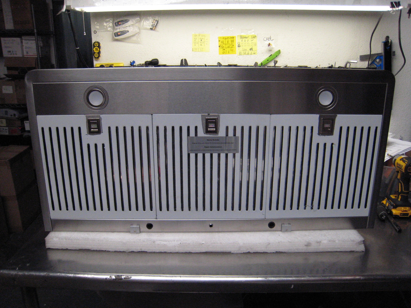 [Refurbished-A] Awoco RH-C06-A 42" Under Cabinet Range Hood - 6" High Round Top Vent, 900 CFM