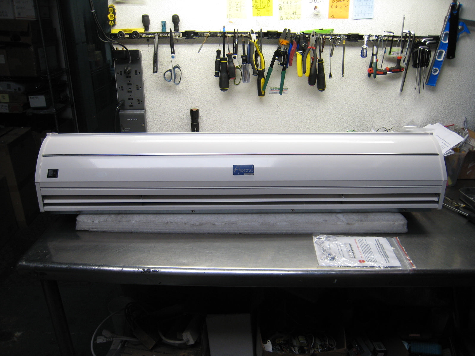 [Refurbished-A] Awoco FM-3512-M 48" Elegant 2-Speed Stainless Air Curtain - UL Listed