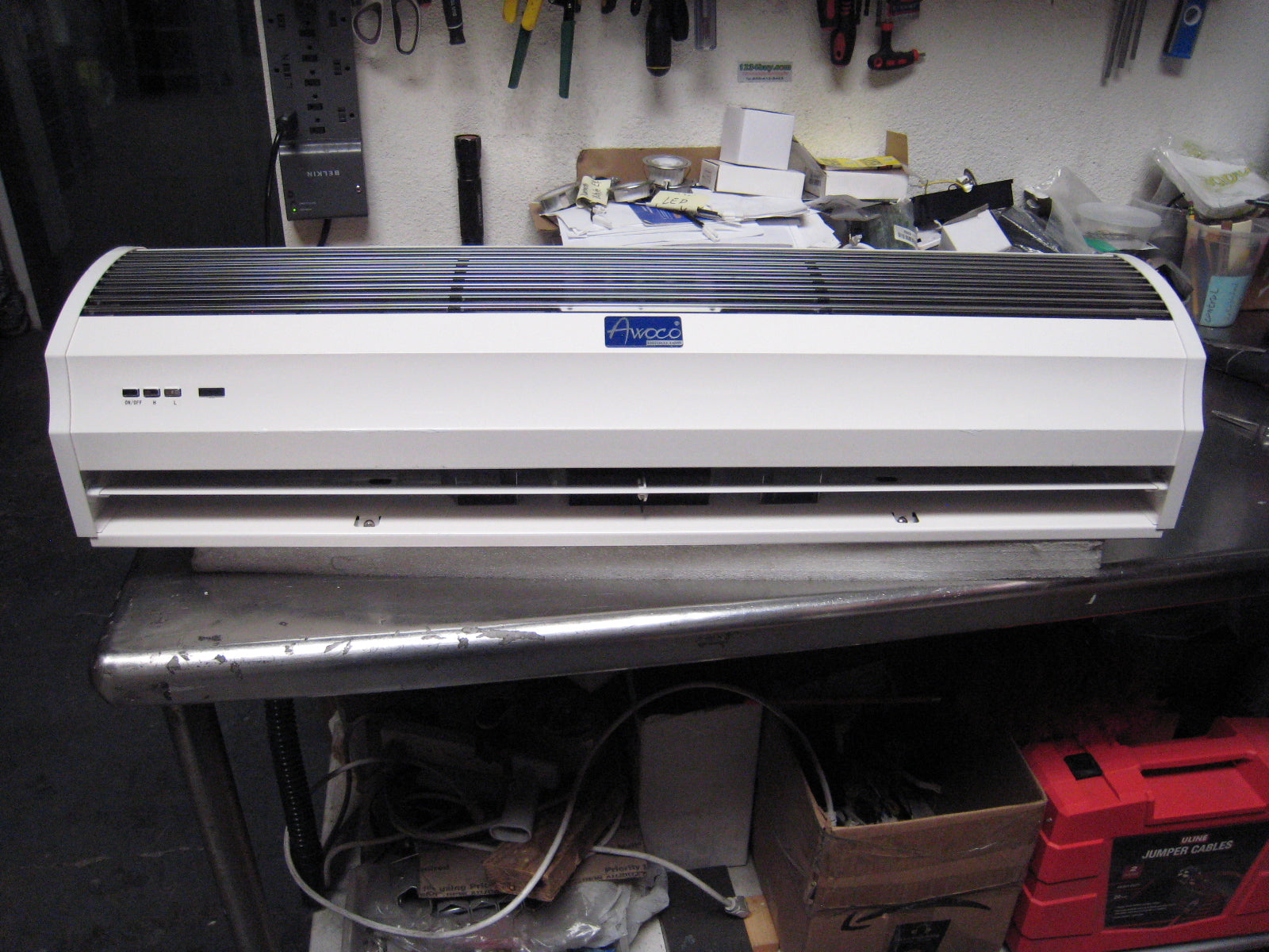 [Refurbished-B] Awoco FM1209-T 36" Slimline 2-Speed Commercial Air Curtain - CE Certified, 120V