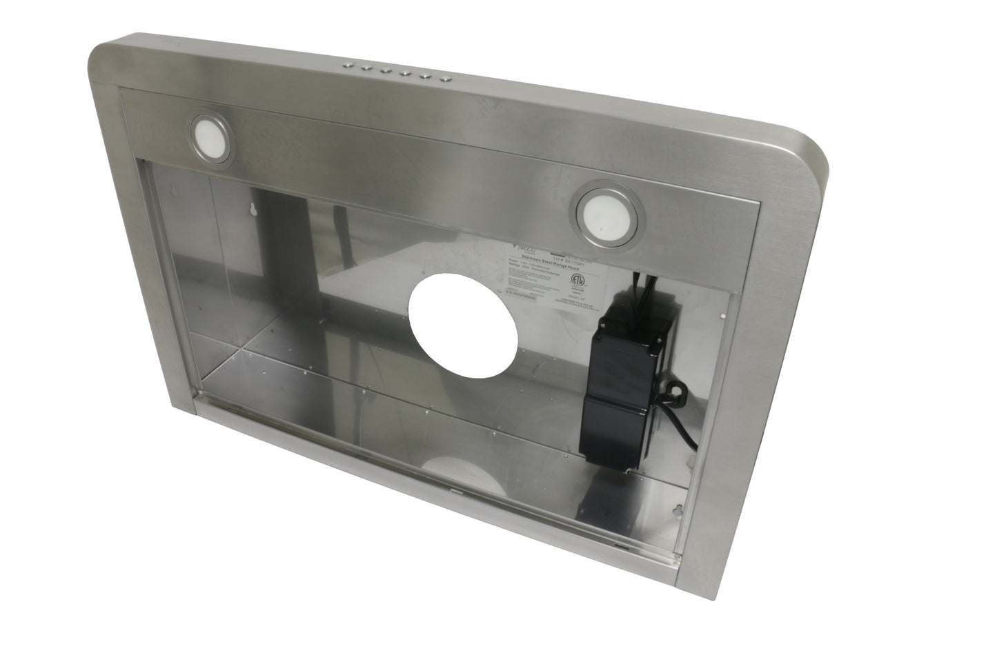 [Refurbished-A] Awoco RH-SP06-30 30" Quiet Split Range Hood - 6inch Top Vent - 800CFM
