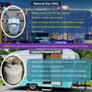 BurnTouch 7010-5010 Gas Regulator 1/2 PSIG 1/2" NPT Natural Gas and Liquid Propane NAT 5" - LPG 10" WC
