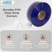 UV stable flame resistant vinyl strip roll - cut to size