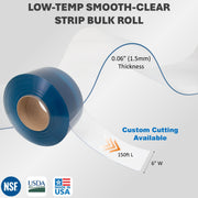 Roll of low-temp smooth-clear strip 0.06" thickness
