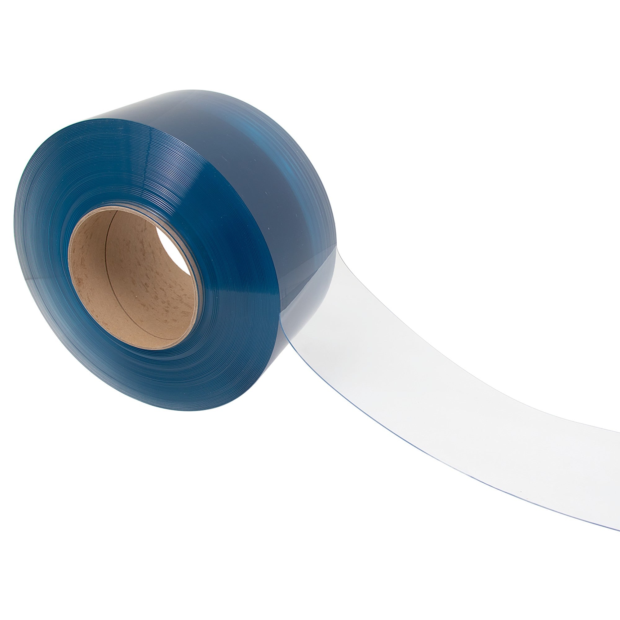 Roll of blue strip curtain