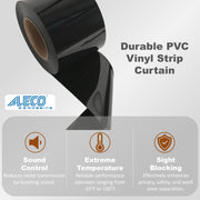 Industrial black PVC strip roll - cut to size - Aleco
