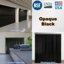 USDA NSF compliant black PVC strip roll - Made in USA