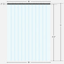 Freezer door strip curtain overlapping 8 inch strips - low temp PVC to minus 40F