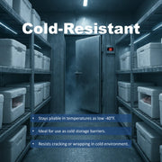 Low temp PVC strip roll to minus 40F - Aleco Clear-Flex II