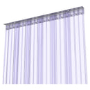 Ribbed strip curtain door kit - 8in x 0.198in - aluminum MaxBullet