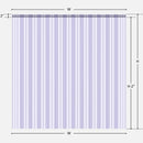 Ribbed strip curtain close-up - scratch resistant raised ribs