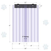 Measurement chart for strip curtain