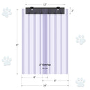 Measurement chart for strip curtain
