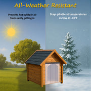 Prevents hot outdoor air from easily getting in and stays pliable at temperatures as low as -10°F